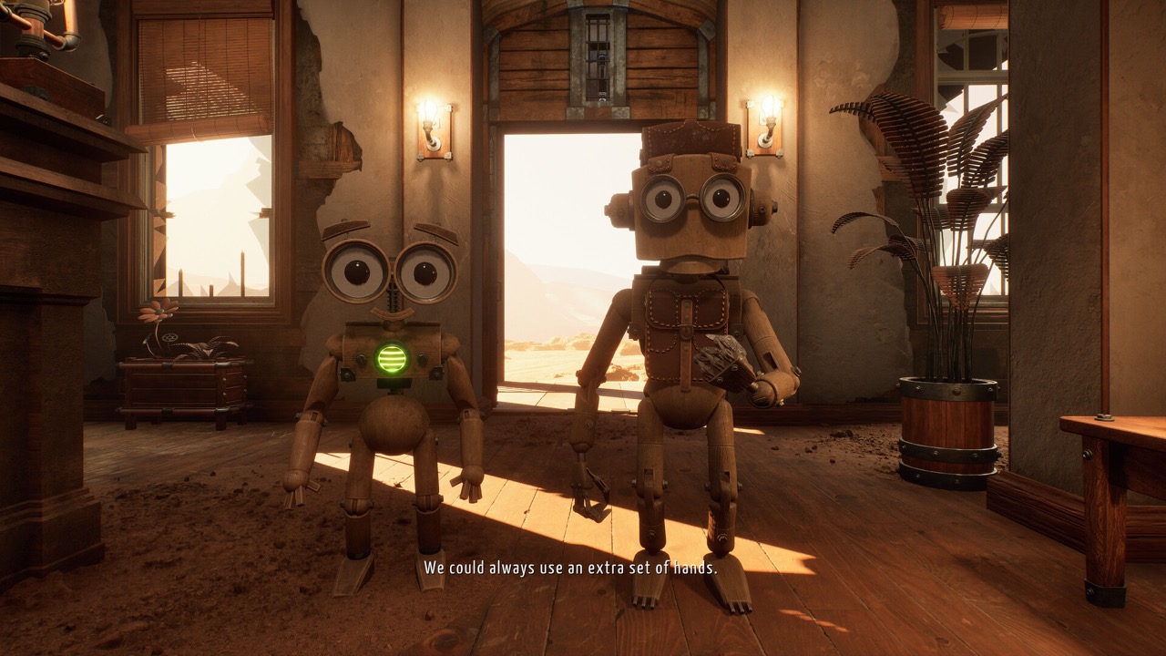Murch and Biggy, the Outpost NPCs — GRAIN ROT gameplay